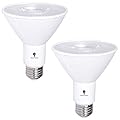 2 Pack PAR30 Outdoor LED Flood Light Bulb 12W 100 Watt Equivalent 900 Lumens Dimmable Waterproof E26 6000K Daylight LED Flood Light Bulbs for Security Spotlight Bulb Led Recessed Light Bulbs