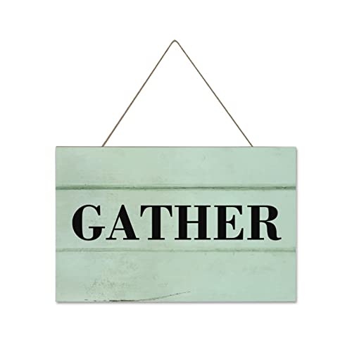 Framed Sign Wall Hanging Gather Wooden Sign for Home Decor