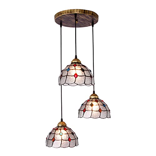 Luminaire suspendu en vitrail pour illuminer votre îlot de cuisine