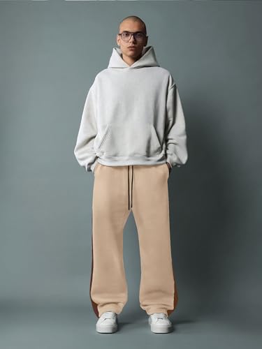 Jump Cuts Mens Brown and Beige Color Block Polyester Trackpant for Men - Casual Gym & Street Wear - Image 5