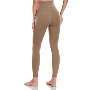 HeyNuts Pure&Plain Workout Pro/Yoga Pro 7/8 Athletic Leggings for Women, High Waisted Compression Tummy Control Pants 25”