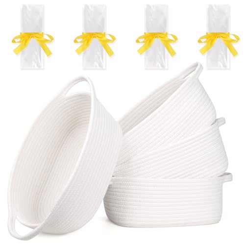 SweetMemo 4 Pack Medium Gift Baskets Empty to Fill, 12x8x5