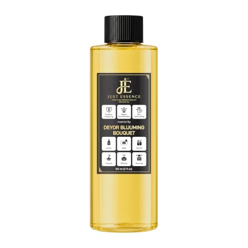 Just Essence Deyor Bluuming Bouquet Fregrance Perfume Oil | Premium Quality Concentrated Fragrance | Pure Perfume & Cologne Oil for Personal Body Use | 2 Fl Oz