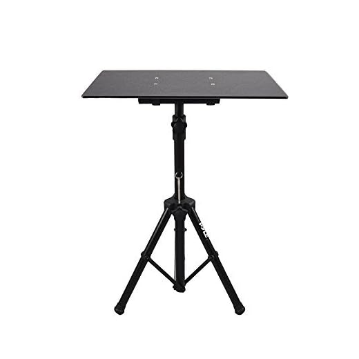 Pro DJ Laptop, Projector Stand - Adjustable Laptop Stand, Computer DJ Equipment Studio Stand Mount Holder, Height Adjustable, Laptop Projector Stand, 23" to 41", Good For Stage or Studio - Pyle (PLPTS3)