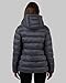 32 Degrees Heat Women’s Lightweight Packable Hooded Jacket – Water Resistant Travel Puffer, Dark Shadow, Medium