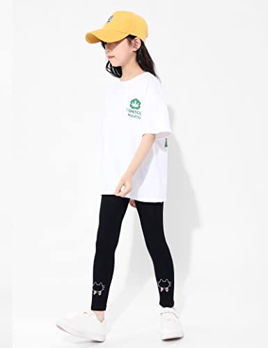 Kiench Girls' Leggings Cotton Toddler Full Length Pants Pack of 32