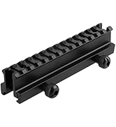 ToopMount Picatinny Riser Mount, High Profile Picatinny Rail Riser Mount with See-Through Design,...