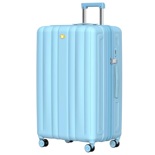 MGOB 28 inch Luggage with Spinner Wheels, Hard Shell Suitcase with Expandable, Lightweight PC Luggage with TSA Lock(Blue, Checked-Large 28-Inch)