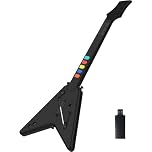 NBCP Wireless Controller for PC & PS3, Guitar for P4 Guitar Hero - Straps & Dongle Included