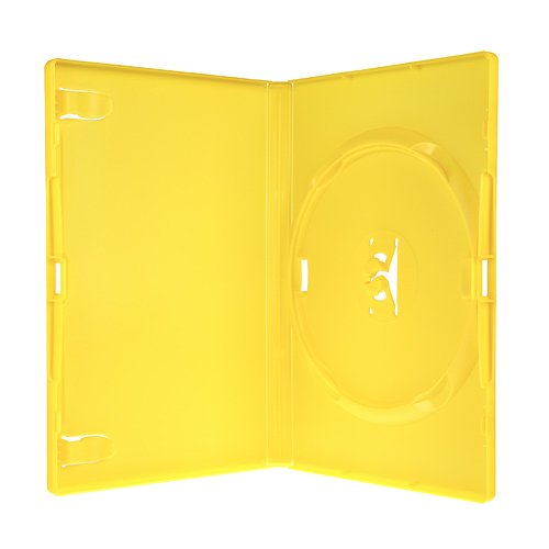 Preisvergleich Produktbild Amaray DVD Hüllen Gelb 14 mm 50 Stück A-Ware