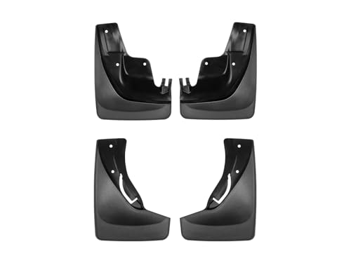 WeatherTech Custom No Drill Splash Guard MudFlaps for Jeep Grand Cherokee - Front & Rear Set (110058-120058), Black