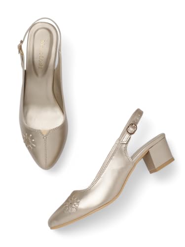 Image of Marc Loire Women's Pointed Toe Block Heel Pumps Shoes for Party, Office and Formal Occasions