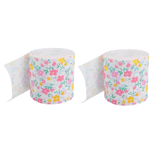 Papel higiénico sin blanqueo decorado rosa que evita la irritación dérmica