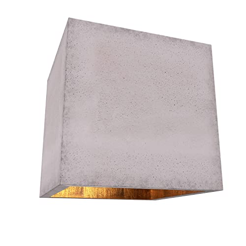 Tivendis Betoniq Beton Deckenleuchte modern Cube klein ORIANA außen grau...