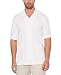 Cubavera Men's Short Sleeve Grided Embroidery Panel Woven Shirt