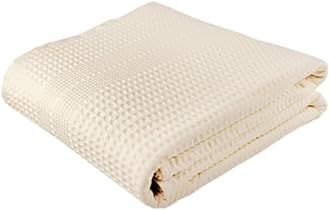 GILDEN TREE Waffle Towels Quick Dry Lint Free Thin Bath Sheets 40x80 Oversized Extra Large for Adults, Classic Style (Cream)