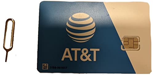 At&T Wireless 5G Lte Sim Card With Detroit Packing Co. Sim Eject Tool Bundle - Nano Sized (4Ff), 6531C, Nano Sized Sim + Dpc Eject Tool #TOP4