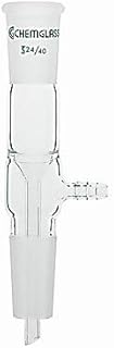 Chemglass CG-1049-02 Series CG-1049 Vacuum Take-Off Adapter, Vertical, 29/42 Joint Size