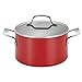 Circulon Genesis Aluminum Nonstick 4.5-Quart Covered Dutch Oven, Red