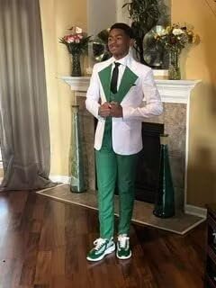 Mens Suits 3 Piece Set Slim Fit Suis for Men Wedding Prom Business One Button Suit Jacket Pants Vest Set4