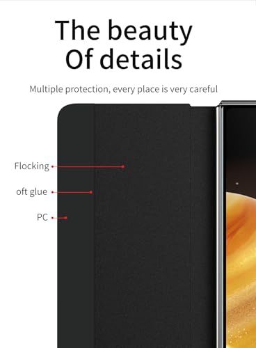 Étui Honor Magic V3 clapet marron pour éviter les rayures d'écran