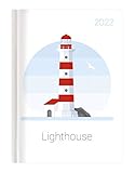  Mini-Buchkalender Style Lighthouse 2022 - Taschen-Kalender A6