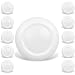 JULLISON 10 Packs 4 Inch LED Low Profile Recessed & Surface Mount Disk Light, Round, 10W, 600 Lumens, 3000K Warm White, CRI80, DOB Design, Dimmable, Energy Star, ETL Listed, White