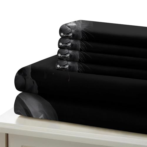 Parure de lit panda 3D King Size grand confort en microfibre de qualité