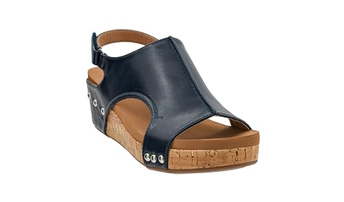 Image of Corkys Footwear Volta Wedge - Chic Elegance Meets All-Year Comfort with a 2-Inch Cork Heel and Marshmallow Insole for Stylish Everyday Wear and All-Day Comfort