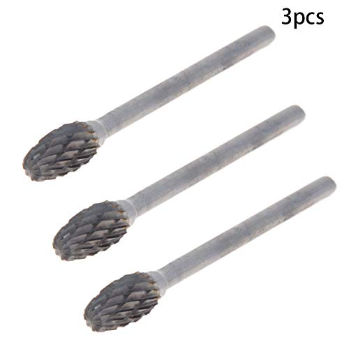 Fresas rotativas Auniwaig 0.24" diámetro, pack 3 piezas miniatura 3