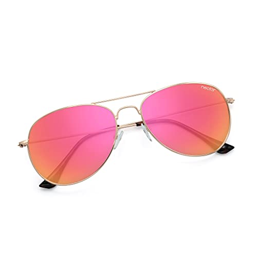NECTAR Classic Polarized Sunglasses for Men and Women with 100% UV Protection and Metal Frames - the Kittyhawk from3