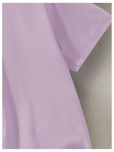 SweatyRocks Girl's Letter Graphic Summer Tops Short Sleeve Crew Neck Tee Top Faith T Shirts4