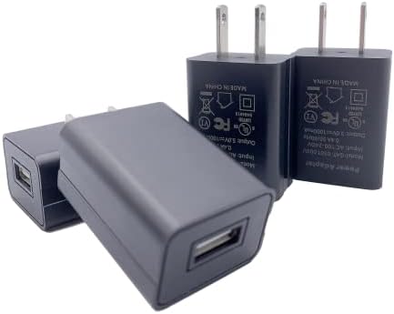 3-Pack 5W USB Wall Chargers – Small IPhone Charger Block, Single Port, White