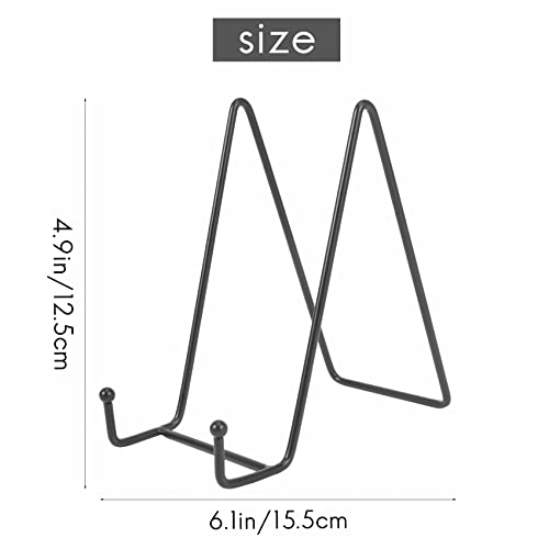 image for Bopfimer Black Metal Display Stands for Plate Stand Plate Holder Displ