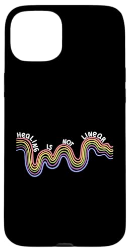 Healing Is Not Linear Mental Health Awareness ���C���{�[ �X�}�z�P�[�X iPhone 15 Plus �p