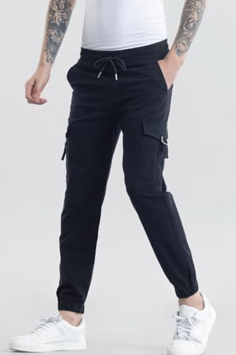 Image of SNITCH Noemi Sage Plain Relaxed Fit Joggers & Trackpants