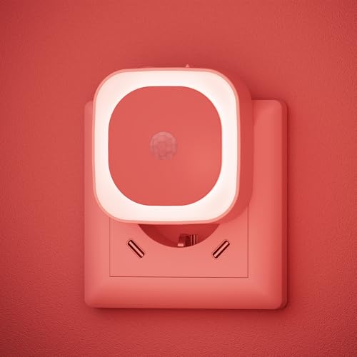 YUNLEX 2 Stück Nachtlicht Steckdose Mit Bewegungs- & Dämmerungssensor, 3...