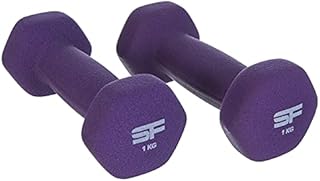 Structure Fitness ® Neoprene Hand Weights Dumbbell Set Iron Home Gym Fitness Aerobic Exercise Soft Touch Grip- Comfortable To Hold and Soft on Floors Excellent Fitness Accessories For Toning and Strength Workouts