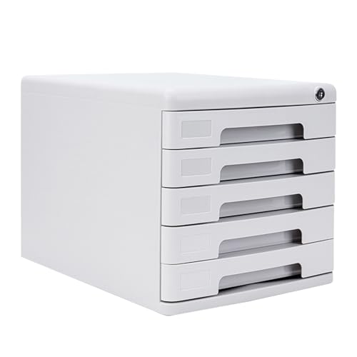 Caja de almacenamiento con cerradura para organizar documentos, diseño de cajón de oficina de varios niveles