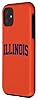 Retro Illinois Tee Vintage Illinois Orange Blue Throwback IL Case for iPhone 11 #1