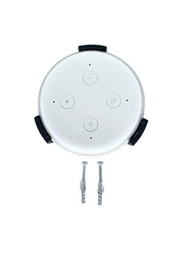 Suporte Apoio Stand De Teto Embutir Amazon Echo Dot 3 (CINZA/PARAFUSO E BUCHA)