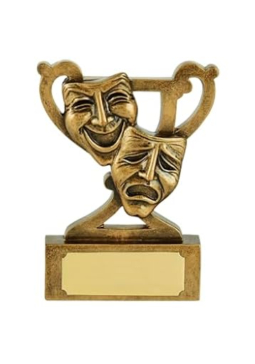 SilverTrophy: Premio Drama Award - Trofeo de actuación, producciones teatrales, actor y actriz, artes escénicas, musicales, obras de teatro, clubes de teatro, escuelas, máscaras de comedia y tragedia | Ya disponible en tu tienda friki favorita! En mundofriki.es!