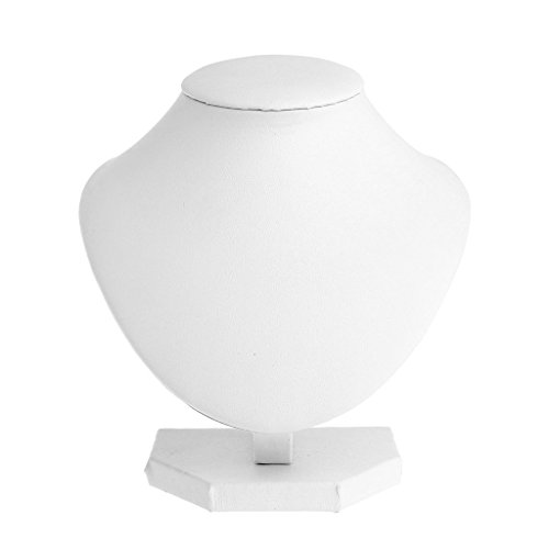 AWJUWHBJ Elegante soporte para colgar collares y joyas, soporte para el hogar, estantes de tocador, almacenamiento de ferias de negocios, soportes de placa blanca