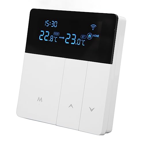 Marhynchus Controlador de Temperatura LCD de Caldera de Calentamiento Adicional con Control de Aplicaciones, Termostato de Hervidor de Gas para un Momento Inteligente, Adecuado para Villas y (Tipo