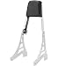 Krator 1995-2003 Harley Davidson Sportster 883 / 1200 Chrome Backrest / Sissy Bar with Leather Pad Back Rest Seat Harley Davidson Cruisers Motorcycle
