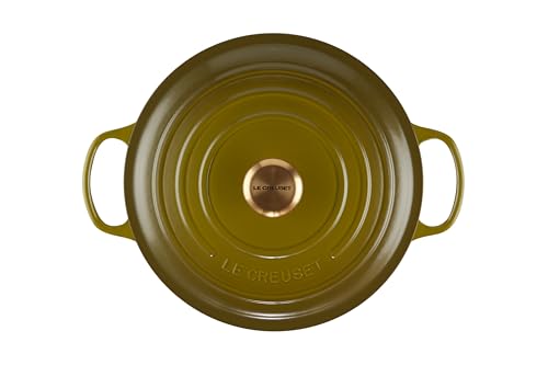 Image of Le Creuset Enameled Cast Iron Signature Round Dutch Oven, 7.25 qt., Olive