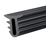 Pclife ウェザーストリップ U型 1.6 m 車内静音 風切り音防止モール カーコンソール 取 防尘 汎用 付簡単 静音 クロウバー付