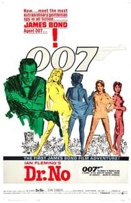 007 BOND DR. NO 1962 Movie POSTER 26x38 Sean Connery, Ursula Andress