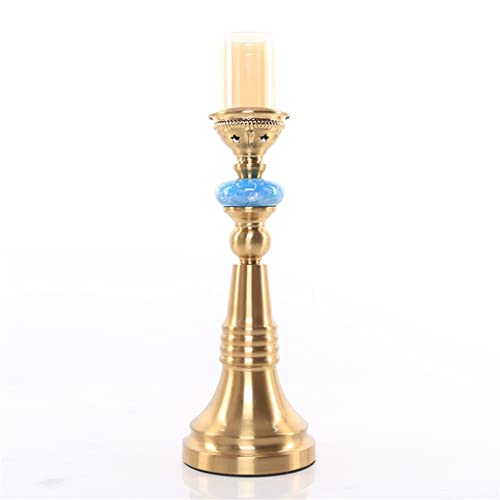 Yfqhdd Desk Clock American Living Room Candlestick Ornaments Foyer Home Decorations Silent Table Clock Ornaments (Color : E, Size : 1) #TOP1