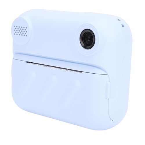Lazmin112 Cámara de Impresión Instantánea, 48Mp, 2 Pulgadas HD Pantalla, Zoom Digital 6X, 3,3 Pulgadas Foto, Reproductor Mp3, Cámara Portátil con Impresión Térmica, para Estudiantes (Azul)